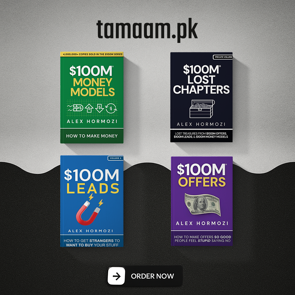 Alex Hormozi $100M Series – Complete 4-Book Business & Marketing Set