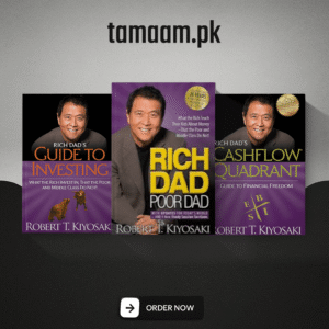 Robert T. Kiyosaki 3-Book Collection – Rich Dad Poor Dad, Cashflow Quadrant & Guide to Investing