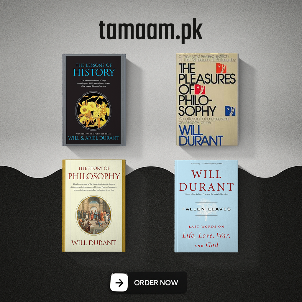 Will Durant Masterpiece Collection – 4 Books Set | History, Philosophy & Timeless Wisdom