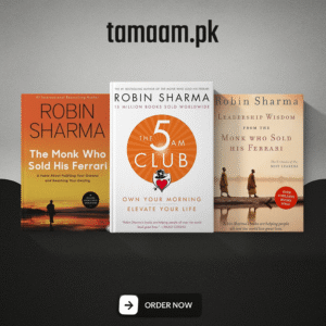 Robin Sharma Bestselling Collection – 3 Books Set | Personal Growth, Leadership & Success (Premium)